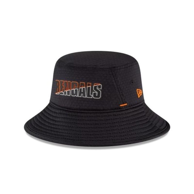Cincinnati Bengals Gorra | New Era NFL Official Summer Sideline Stretch Bucket Hat Mexico - Negros